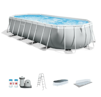 Prism Frame™ 20′ x 10′ x 48″ Oval Above Ground Pool Set