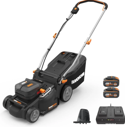 WORX Nitro 40V 16″ Cordless Lawn Mower w/Brushless Motor 2.0 & Intellicut